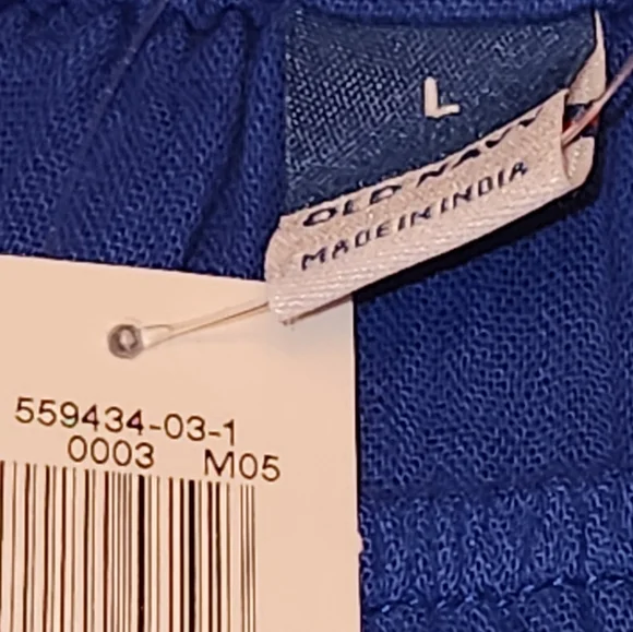 Puff-Sleeve Tiered Mini Swing Dress Old Navy Saphire Blue NWT L - Picture 8 of 8